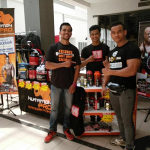 Danial Amir at Nutrition Pro booth for Mr Brotherhood 2016